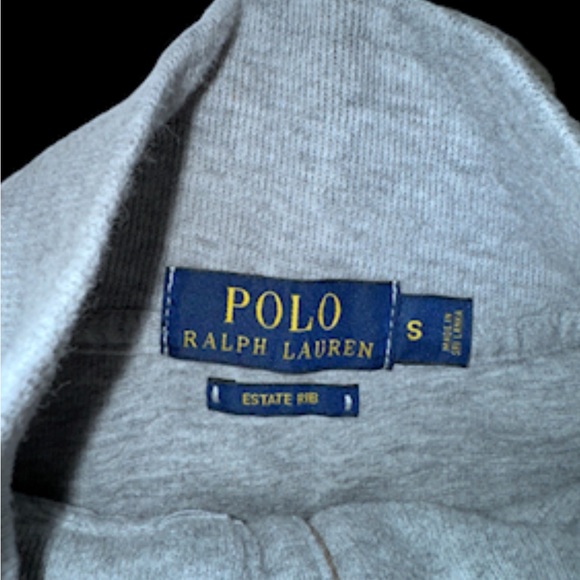 Wrn1X 💥 POLO Ralph Lauren Rib fit 1/2 zip pullover sweater Men’s size small - Picture 13 of 14